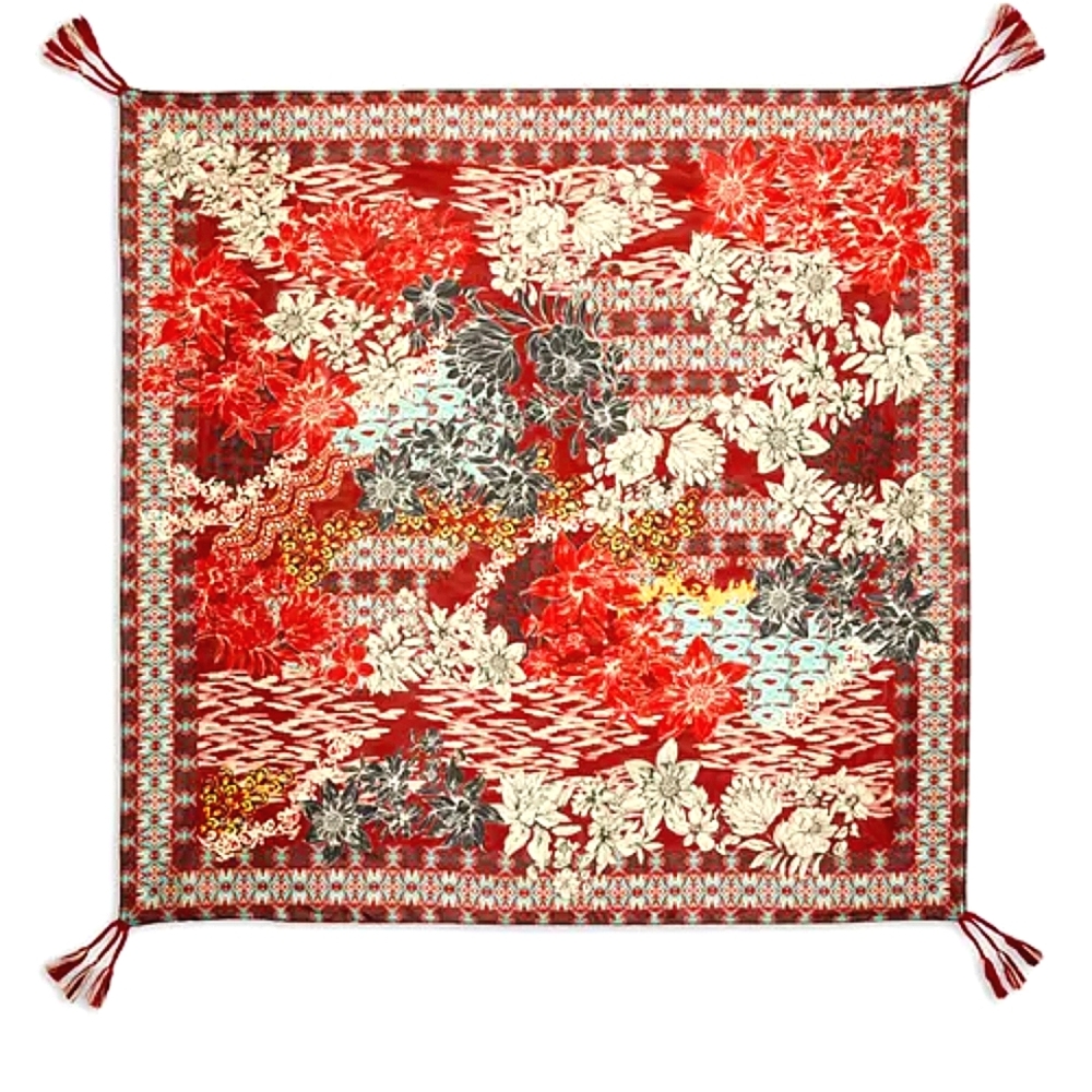 Johnny Was Ikat Patch Scarf
